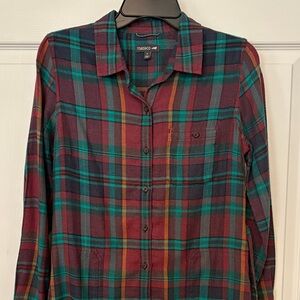TOAD & CO FLANNEL SHIRT DRESS